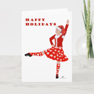 Carte Danseur écossais de Noël