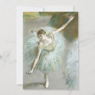 Carte Danseur en vert Edgar Degas