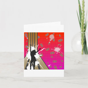 Carte Danseur Et Guitare