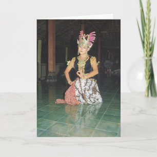 Carte Danseur Exotic Golek d'Indonésie