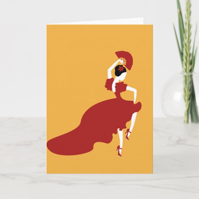 Carte Danseur flamenco (Devant)