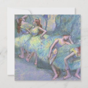 Carte Danseurs de ballet dans les ailes par Edgar Degas