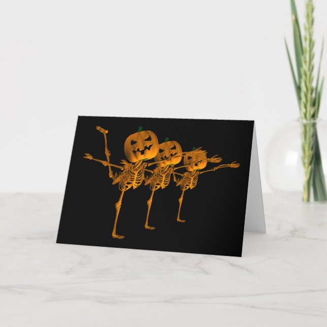 Carte Danseurs de ballet d'Halloween (Devant)