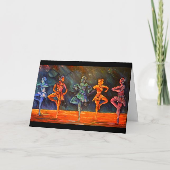 Carte Danseurs de ballet II par Timothy Orikri Card (Devant)