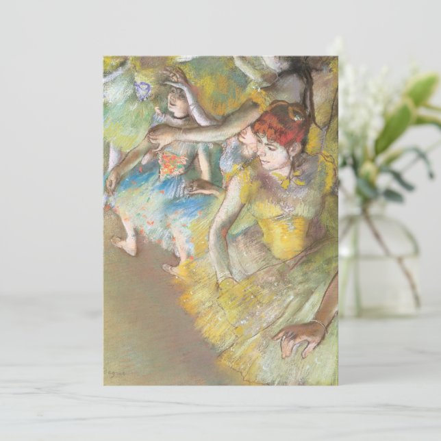 Carte Danseurs de ballet sur scène par Edgar Degas (Debout devant)