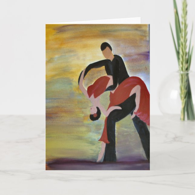 Carte Danseurs de salle de bal latine (Devant)