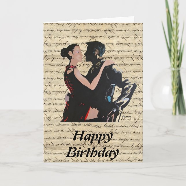 Carte Danseurs de tango (Devant)