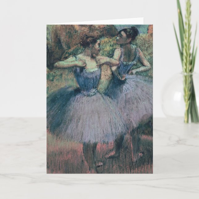 Carte Danseurs d'Edgar Degas | dans la violette (Devant)