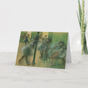 Carte Danseurs d'Edgar Degas   préparant