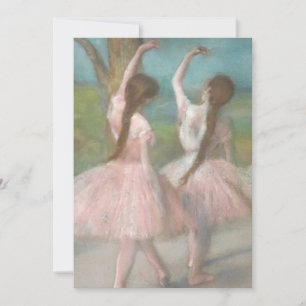Carte Danseurs en Pink Edgar Degas