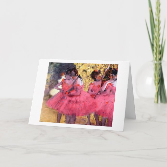 Carte Danseurs roses, Edgar Degas (Devant)