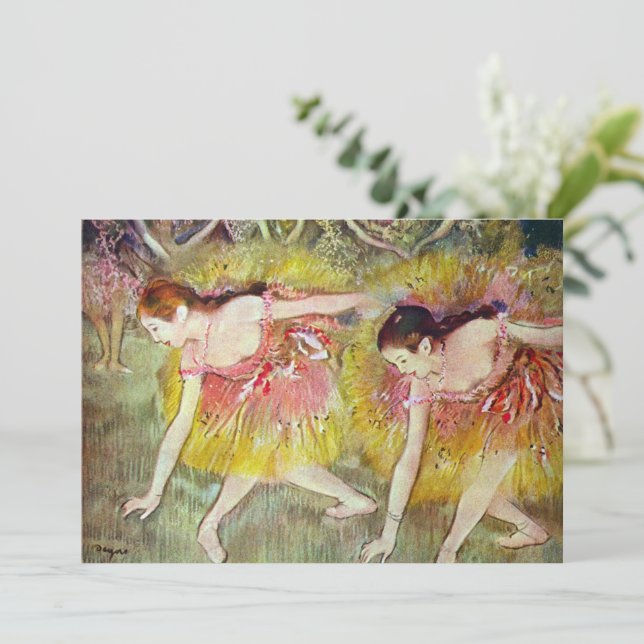 Carte Danseurs se penchent par Edgar Degas, Ballet Art (Debout devant)