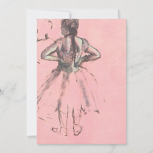 Carte Danseuse de dos, les mains sur les hanches d'Edgar