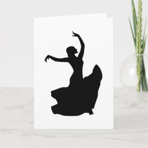 Carte Danseuse de flamenco uniquement
