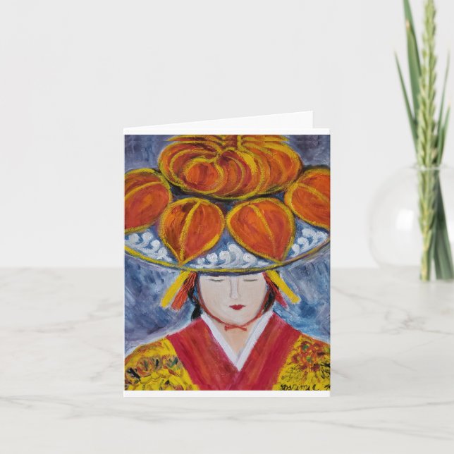 Carte Danseuse traditionnelle okinawaïenne 3 (Devant)