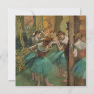 Carte Danseuses, Pink and Green Edgar Degas