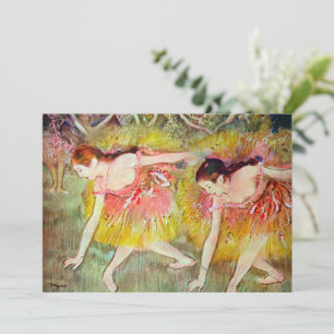 Carte Danseuses s'inclinant d'Edgar Degas, Art du ballet