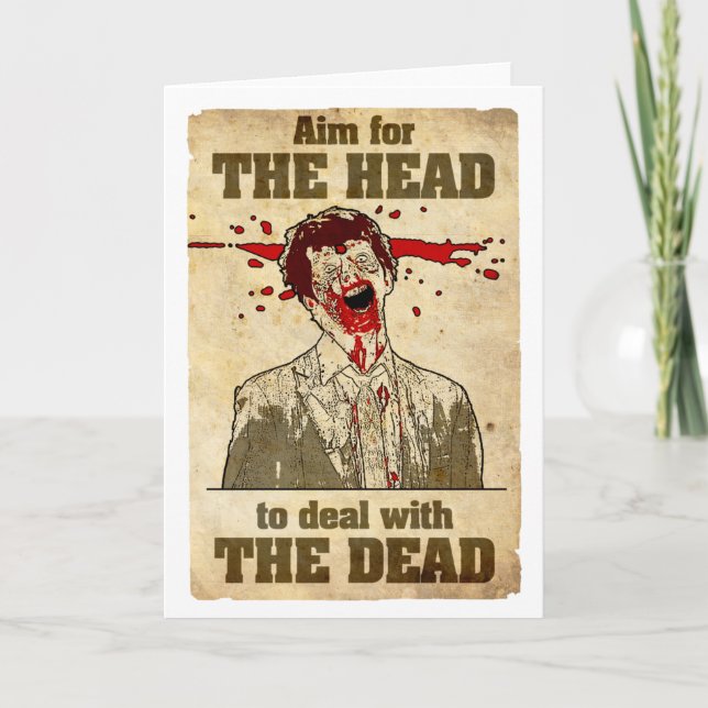 Carte d'Anti-Salutation de zombi (Devant)