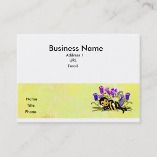 Carte D'appel Abeille mignonne s'étendant dans la télécarte d