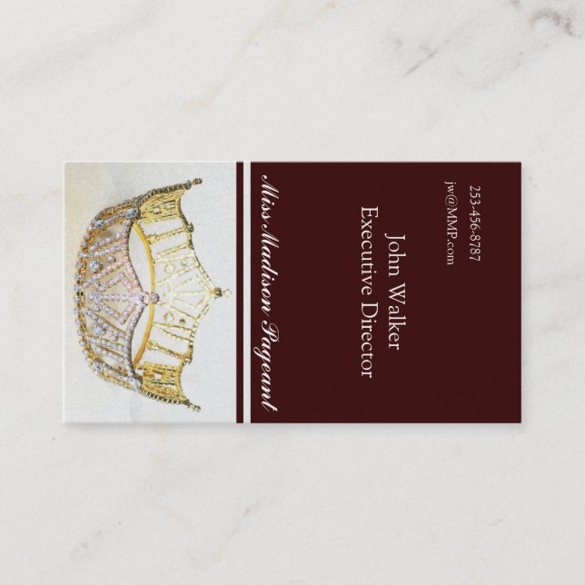 Carte D'appel Affaires d'or ou télécarte de couronne (Devant)