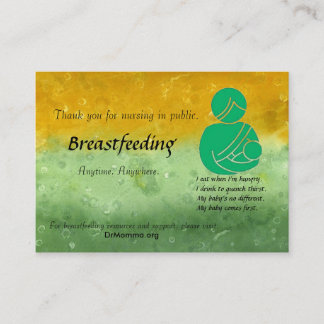 Carte D'appel Allaiter l'encouragement