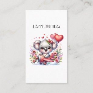 Carte D'appel Anniversaire de Koala Volant