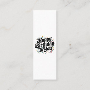 Carte D'appel Anniversaire Rétro Confettis