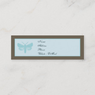 Carte D'appel Appeler maigre de papillon moderne/carte de visite