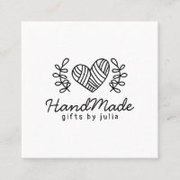 Artisanat artisanal moderne noir et blanc logo rus