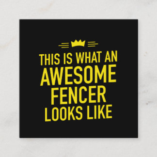 Carte D'appel Awesome fencer ressemble à drôle de clôtures armée