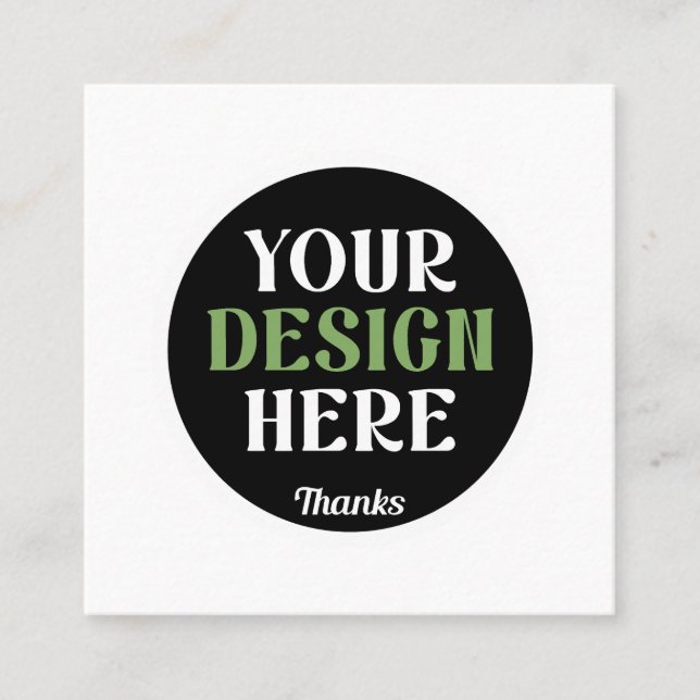 Carte D'appel baiser personnalisé, unique, élégant et minimalist (Devant)