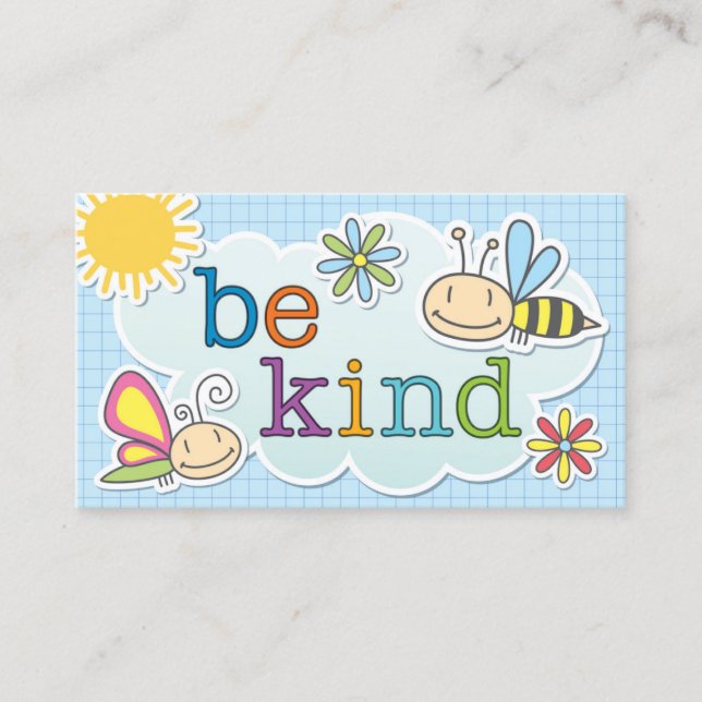 Carte D'appel Be Kind Cards - Encourage Acts of Kindness Today (Devant)
