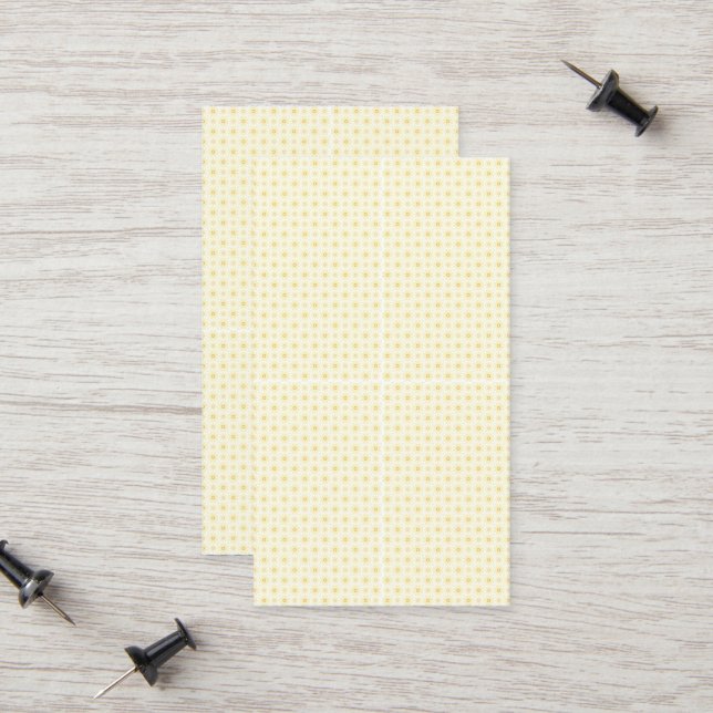 Carte D'appel Beaux cercles jaunes sur Arrière - plan blanc (Devant/Arrière en situation)