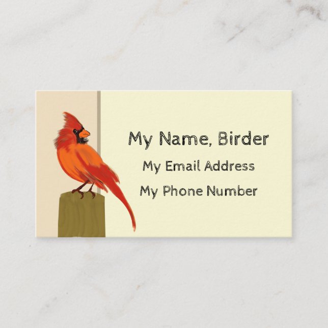 Carte D'appel Birder (Devant)