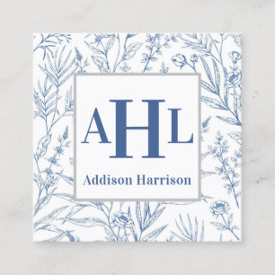 Carte d'appel Blue Chinoiserie, boîtier Monogram