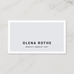 Carte D'appel Boîtier blanc gris simple professionnel