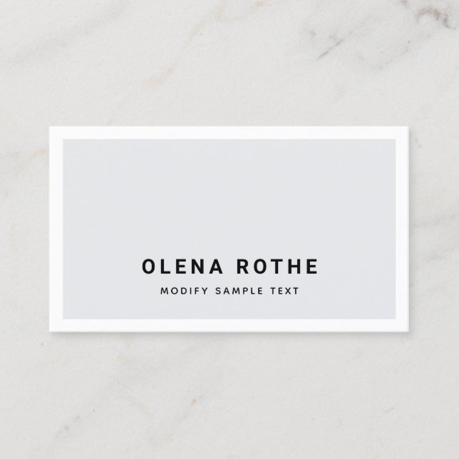 Carte D'appel Boîtier blanc gris simple professionnel (Devant)