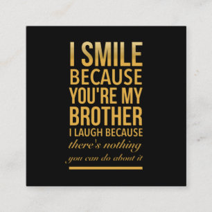 Carte D'appel Bro de sourire Drôle cadeaux d'anniversaire pour l