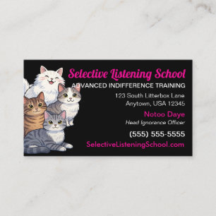 Carte D'appel Cadeau drôle pour amateur de chats / Humour   Écol