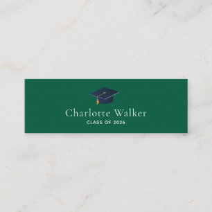 Carte D'appel Chapeau de fin d'études personnalisé pour les rése