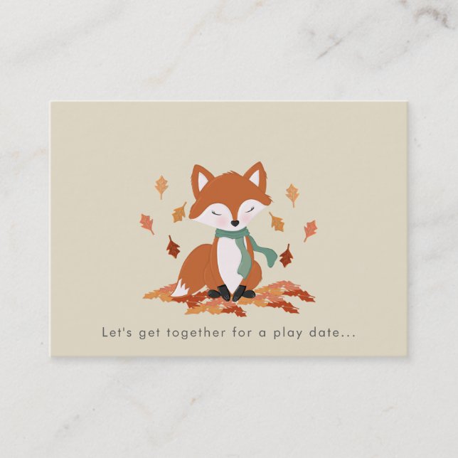 Carte D'appel Chute Fox Woodland Anniversaire (Devant)