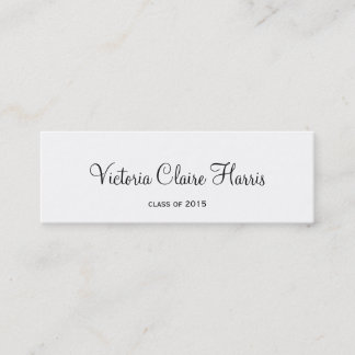 Carte D'appel Classe cursive audacieuse d'insertion d'obtention