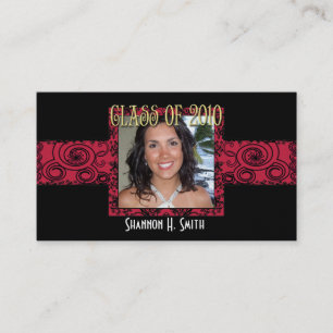 Carte D'appel Classe de 2010 Graduation Senior Picture Cards