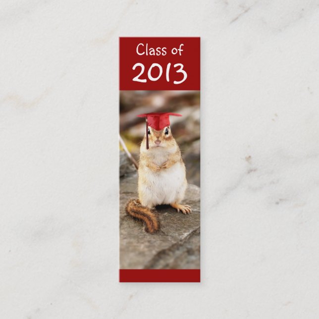 Carte D'appel Classe de 2013 signets de graduation de tamia (Devant)