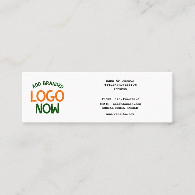CARTE D'APPEL CLIENT SIMPLE CONTEMPORAIN PROPRE BLANC MODE (Devant)