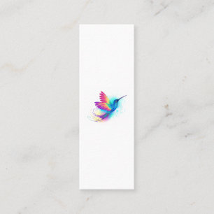 Carte D'appel Colibri arc-en-ciel exotique