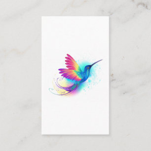 Carte D'appel Colibri arc-en-ciel exotique
