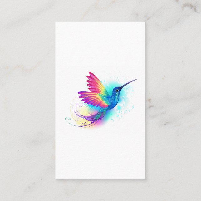 Carte D'appel Colibri arc-en-ciel exotique (Devant)