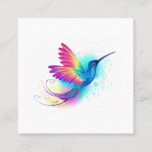 Carte D'appel Colibri arc-en-ciel exotique