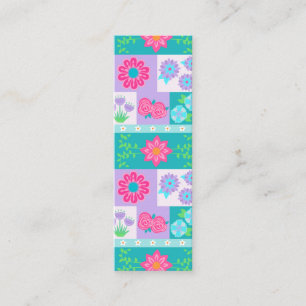 Carte D'appel Conception de fleurs vibrantes en fleurs